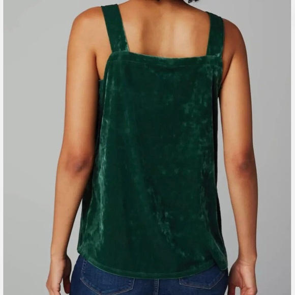 J JILL Emerald Green Velvet Tank Top - Picture 3 of 7